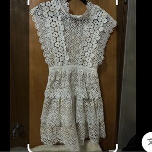 Love + Harmony White Lace Dress